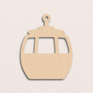 Ski Gondola – Birch Plywood Wooden Blank (3mm)