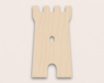 Castle Tower – Birch Plywood Wooden Blank (3mm)