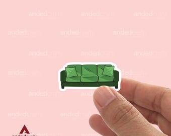 Grünes Sofa Aufkleber, Bücherwurm Dramione, Wasserflasche, Kindle, Journal
