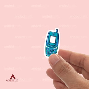 90 Phone, Bookish Sticker For Kindle, Water Bottle, Journal, Perfect Gift For Readers - Vintage 90s Phone - 90s Cell Phone