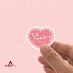 Neem de tijd om mij te bereiken, leesgrage sticker voor Kindle, waterfles, tijdschrift, perfect cadeau voor lezers - sticker Bereikbaar - roze hart