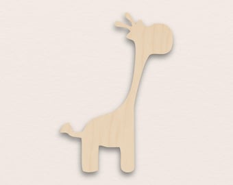 Birch Plywood Giraffe – Laser Cut Wooden Blank (3mm)