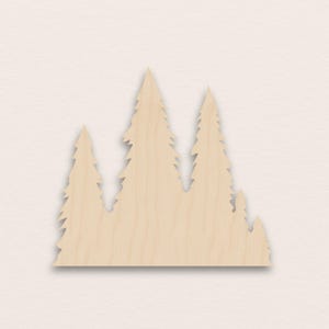 Pine Tree – Birch Plywood Wooden Blank (3mm) image 1