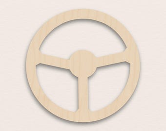 Stuurwiel: berkenmultiplex houten blanco (3 mm)