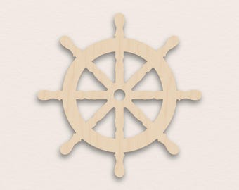 Ship Wheel – Birch Plywood Wooden Blank (3mm)