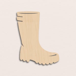 Wellingtonstövel – Björkplywood Träämne (3 mm)