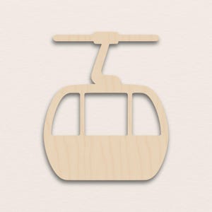 Cable Car – Birch Plywood Wooden Blank (3mm)
