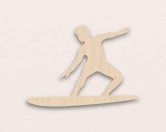 Surfista – Madera contrachapada de abedul en blanco (3 mm)