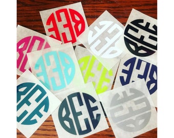 Iron On Monogram Letters - DIY Vinyl Monogram Shirt Decals