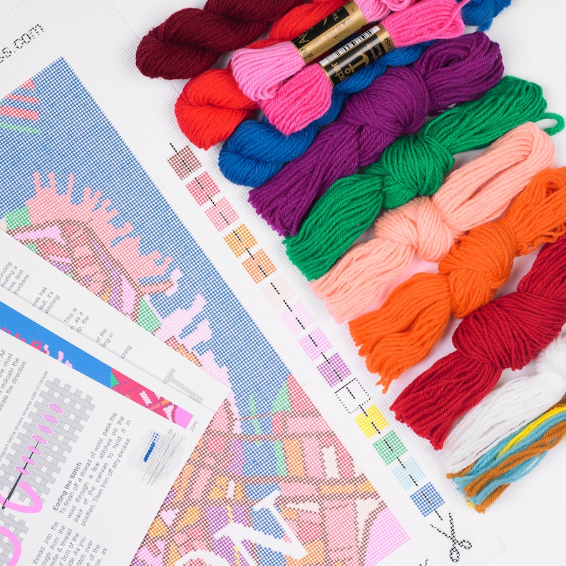 Boston Map Tapestry / Needlepoint in Half Cross Stitch. 41 X Etsy