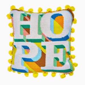 Hopeful Hippie needlepoint / tapestry kit 21 x 21cm image 2