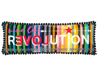 REVOLUTION Tapestry / Needlepoint in half stitch. 91 x 31cm