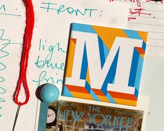 Blue Letter M Magnet