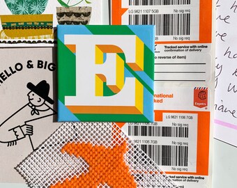 Blue Letter E Magnet
