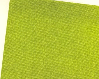 Lime Green Romo Linara Cotton Linen Backing Fabric