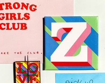 Blue Letter Z Magnet