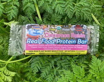 Real Food Protein Bars - Cinnamon Raisin - 12 pk