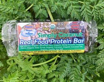 Real Food Protein Bars - Simply Coconut - 12 pk