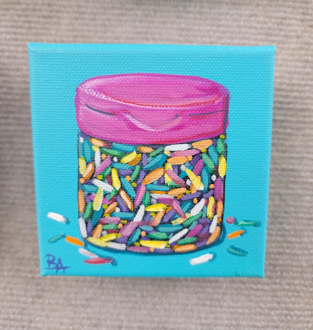 Sprinkles Oil Painting Art Etsy