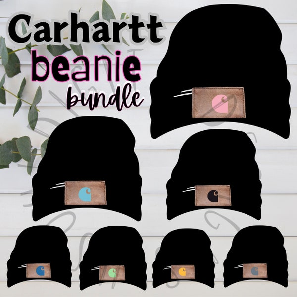 carhartt, cow print hats bundle, beanie, png, sublimation, dtf