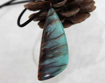 Resin Cone Pendant: Natural Forest Jewelry