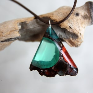 Ciondolo di loto naturale, loto verniciato epossidico, regalo per un uomo, loto in resina brillante, scatola di loto in resina