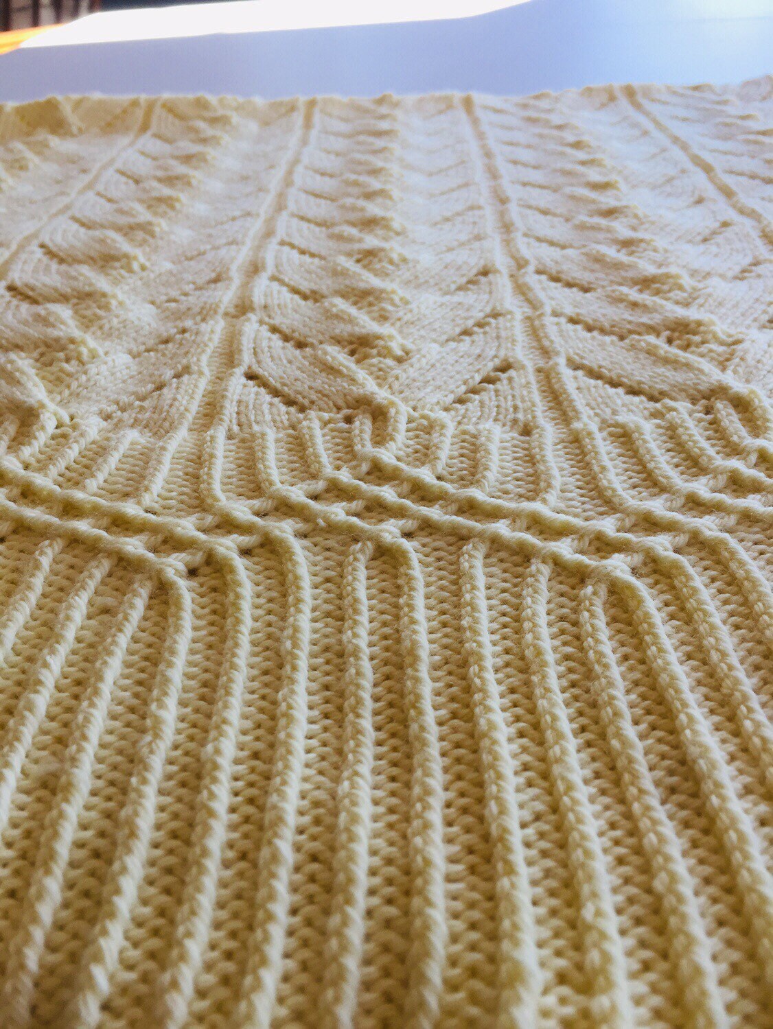 Hand Knit Baby Blanket - Delicate Arches - Lace - Knit to Order ...