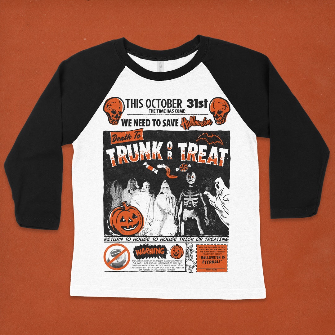 Camiseta de béisbol Death to Trunk or Treat RESERVA Etsy España