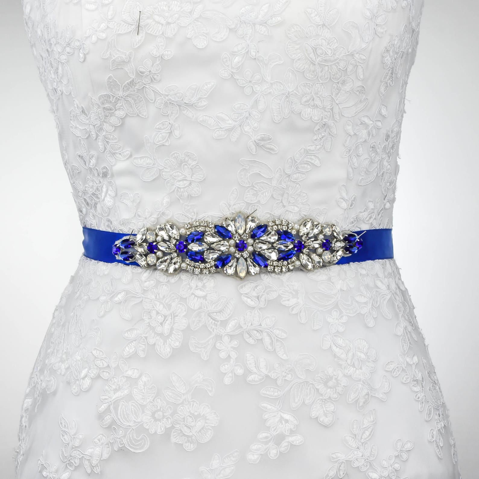 Royal Blue Belt Wedding Belt Wedding Sash Prom Dress Belt | Etsy