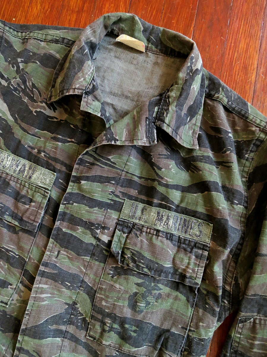 1970s USMC Tiger Stripe Variant Field Jacket Camouflage | Etsy