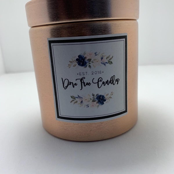 Copper Tin Candle Etsy