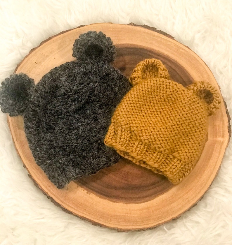 Bear Hat Bear Ears Hat Bear Beanie Gift Teddy Bear Hat Child Bear Hat Adult Bear Hat Baby Bear Hat Knitted Bear Hat