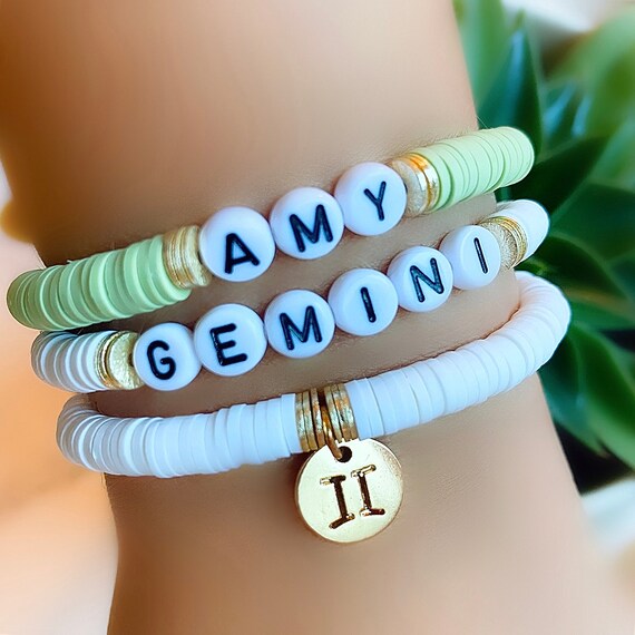 Zodiac sign charm best sale bracelet