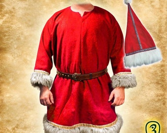 Deluxe Santa Claus Costume with Hat