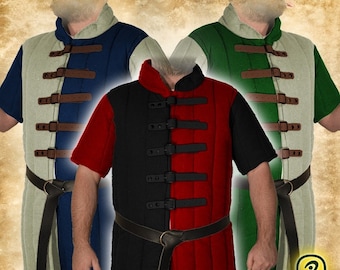 Gambison d'armure 2 couleurs sur mesure pour GN