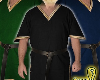 LARP Nobleman&#39;s Short Sleeve Medieval Tunic
