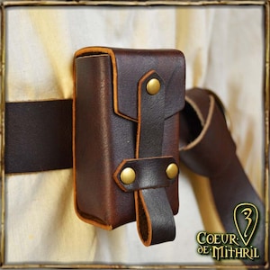 Escarcelle médiévale en cuir petite