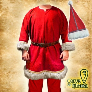 Deluxe Santa Claus Costume with Hat