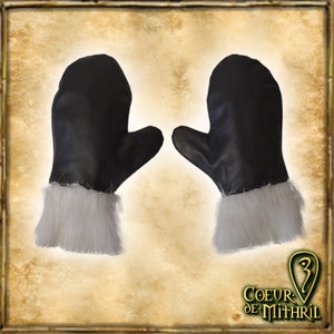 Santa Claus leather Mittens