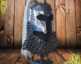 Dark Elf Prince Larp Helmet