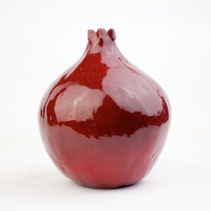 5 Pomegranate, handmade ceramic pomegranate, ceramic and pottery, ceramic, decor pomegranate, interior decor, home decor, art vessel, gift image 3