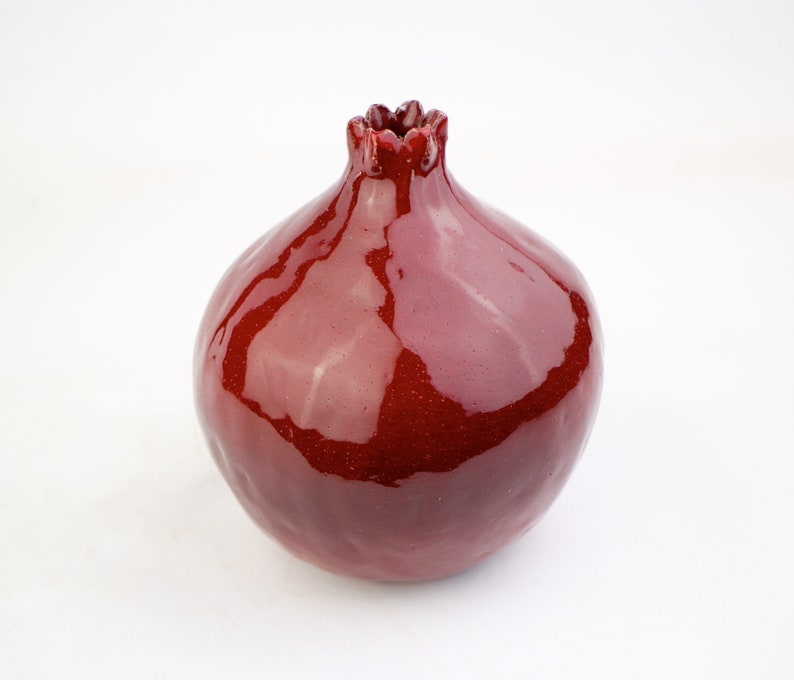 5 Pomegranate, handmade ceramic pomegranate, ceramic and pottery, ceramic, decor pomegranate, interior decor, home decor, art vessel, gift image 4