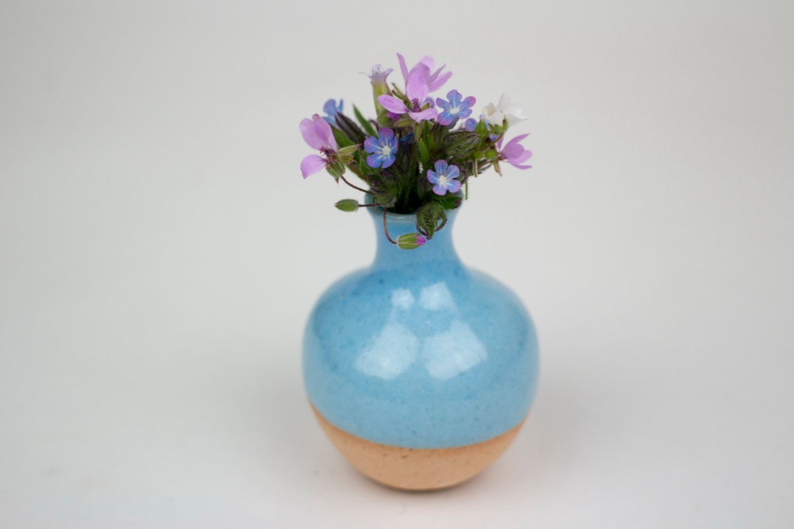Handmade Small Ceramic Glazed Vase Small Flower Ceramic Etsy