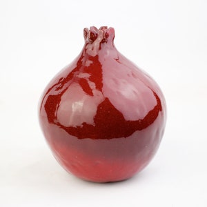 5 Pomegranate, handmade ceramic pomegranate, ceramic and pottery, ceramic, decor pomegranate, interior decor, home decor, art vessel, gift image 2
