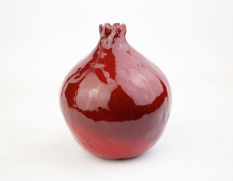 5 Pomegranate, handmade ceramic pomegranate, ceramic and pottery, ceramic, decor pomegranate, interior decor, home decor, art vessel, gift image 2