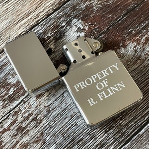 Silver Personalised Engraved Lighter