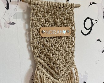 Personalised Mini Macrame Wall Hanging