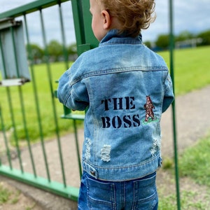 Personalised Baby/Toddler Denim Jacket With Bear image 1