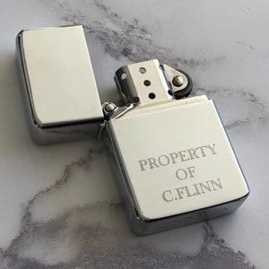 Gold Personalised Engraved Lighter
