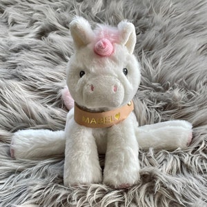 Personalised Huggy Unicorn Soft Newborn Toy